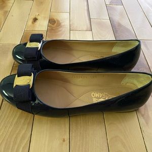 Salvatore Ferragamo Patent Ballet Flats, Bow, 7